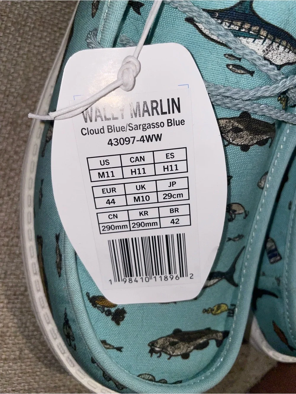 NWT Mens Hey dudes Wally Marlin - Picture 5 of 5